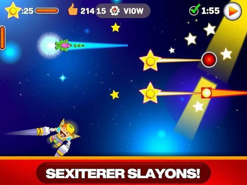 In-Game Action Spicy Star Blasters Gameplay Screenshot